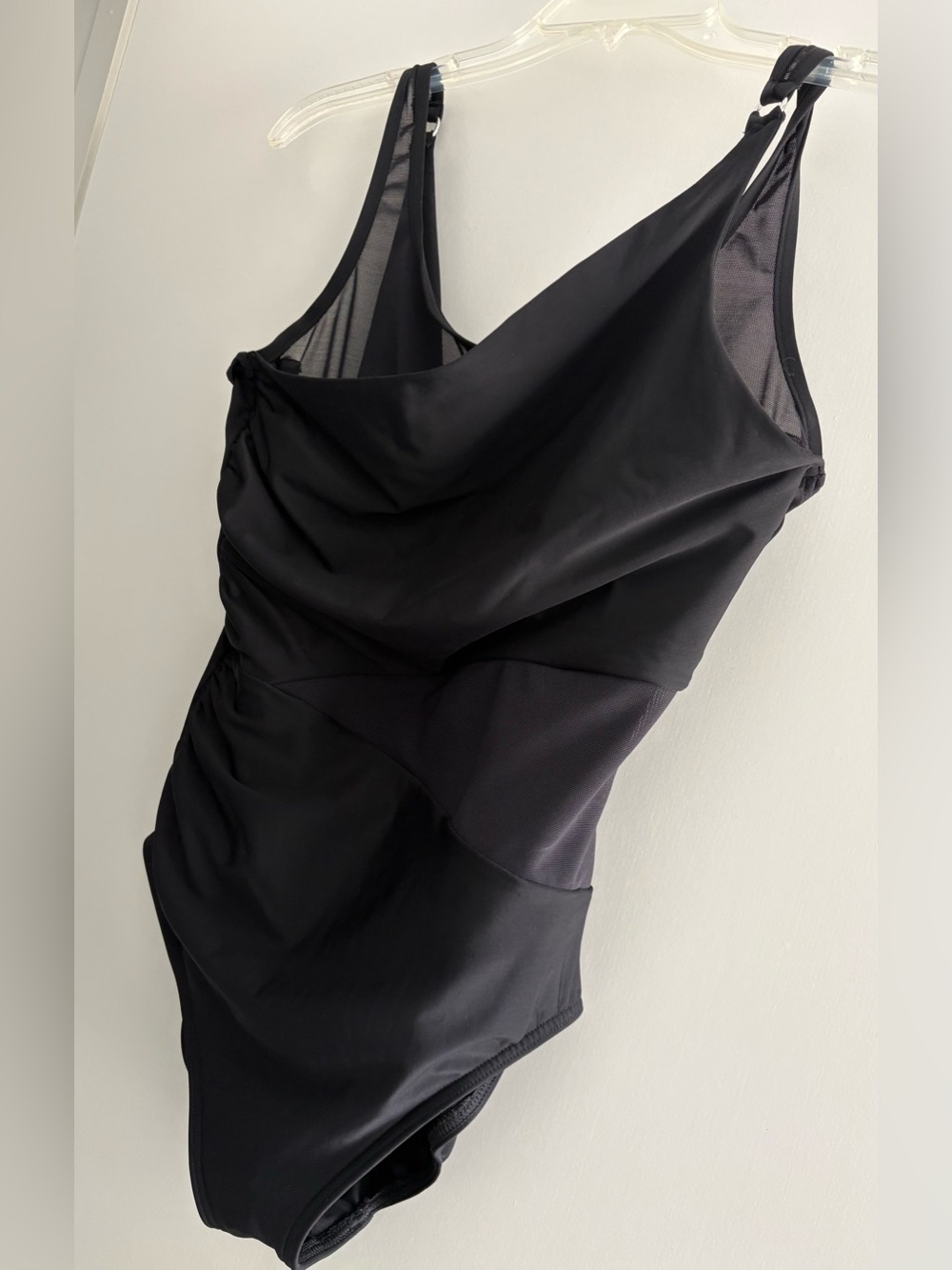 Miraclesuit Black Draped One-Piece Swimsuit